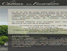 Tablet Screenshot of chateaudelafessardiere.com